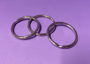 Metal Keychain Split Rings 25mm Diameter