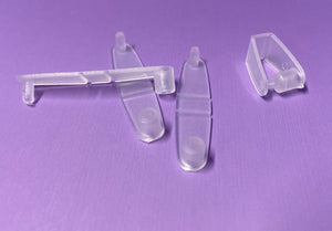 Clear Plastic Connector Tabs