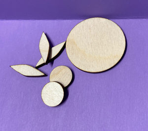 Wooden Shapes 3 Inches or less 1/8" thick